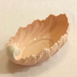 FINAL SALE PRICE Pretty Vintage Lenox Leaf/Shell Trinket Dish